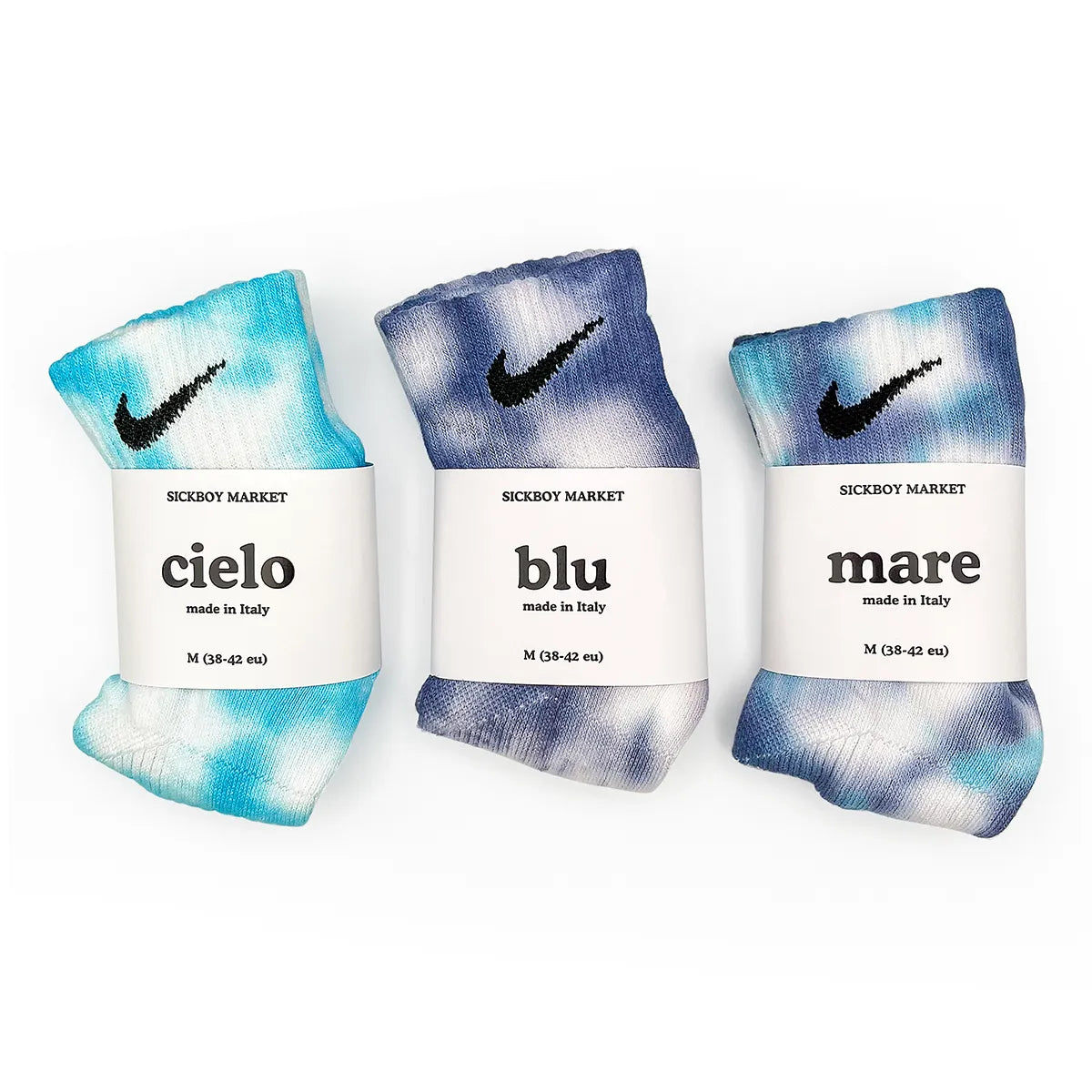 Blue Pack - Set 3 Calzini Nike Tie Dye Caviglia