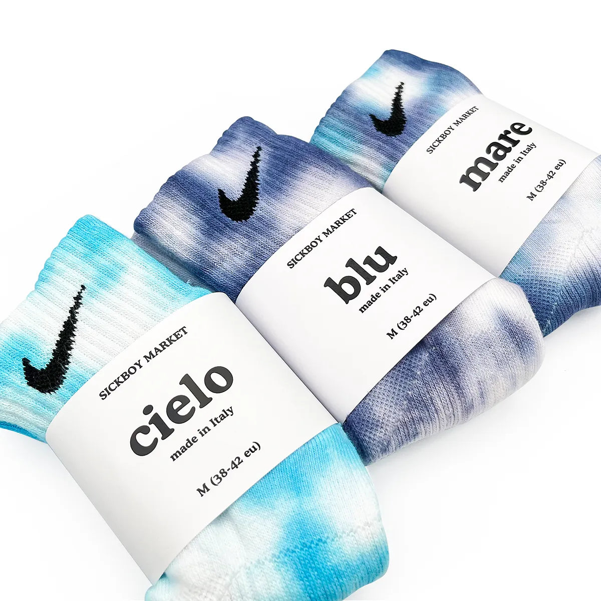 Blue Pack - Set 3 Calzini Nike Tie Dye Caviglia