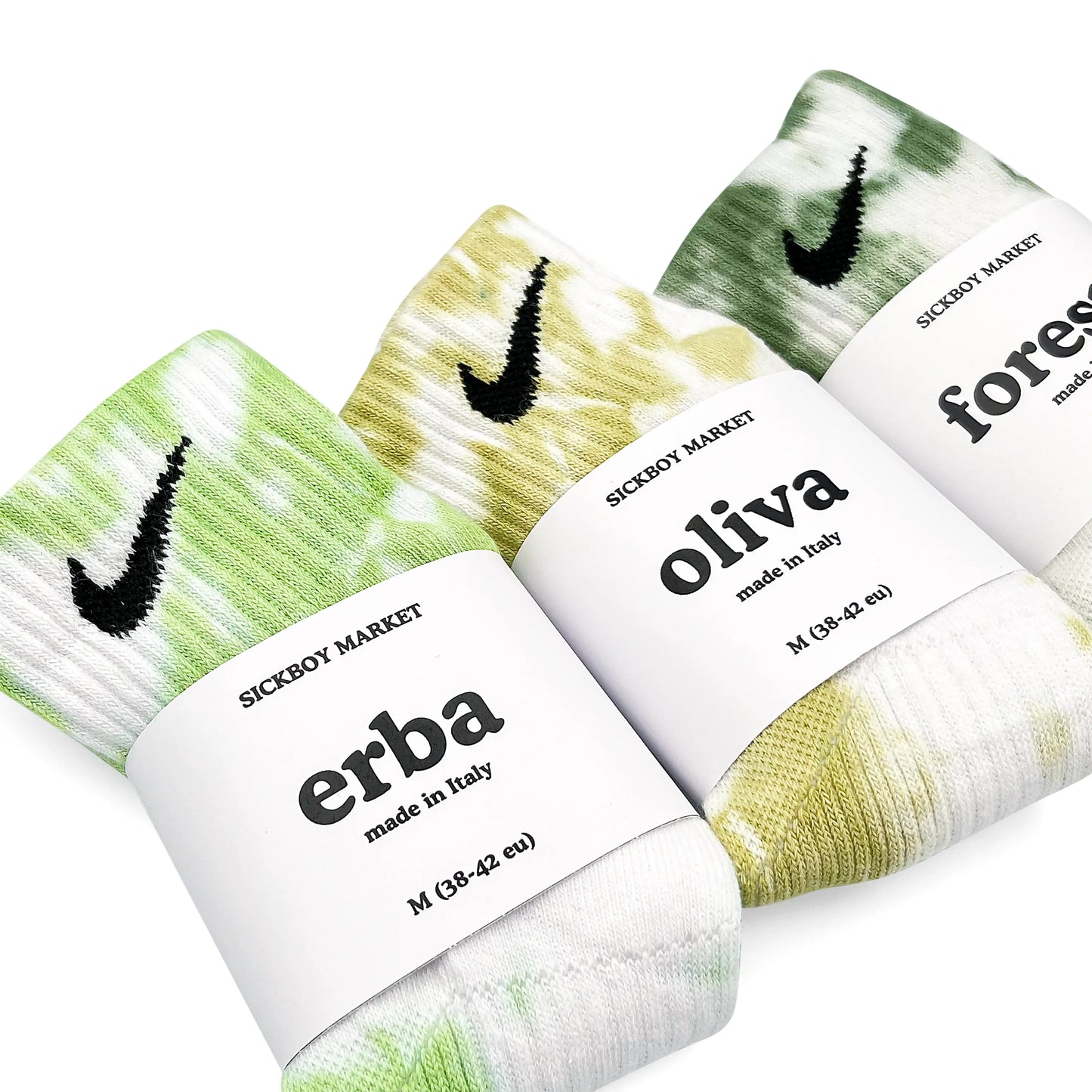 Green Pack - Set 3 Calzini Nike Tie Dye Caviglia
