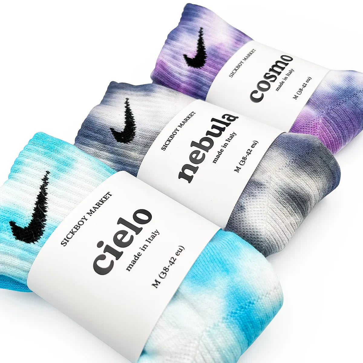 Space Pack - Set 3 Calzini Nike Tie Dye Caviglia