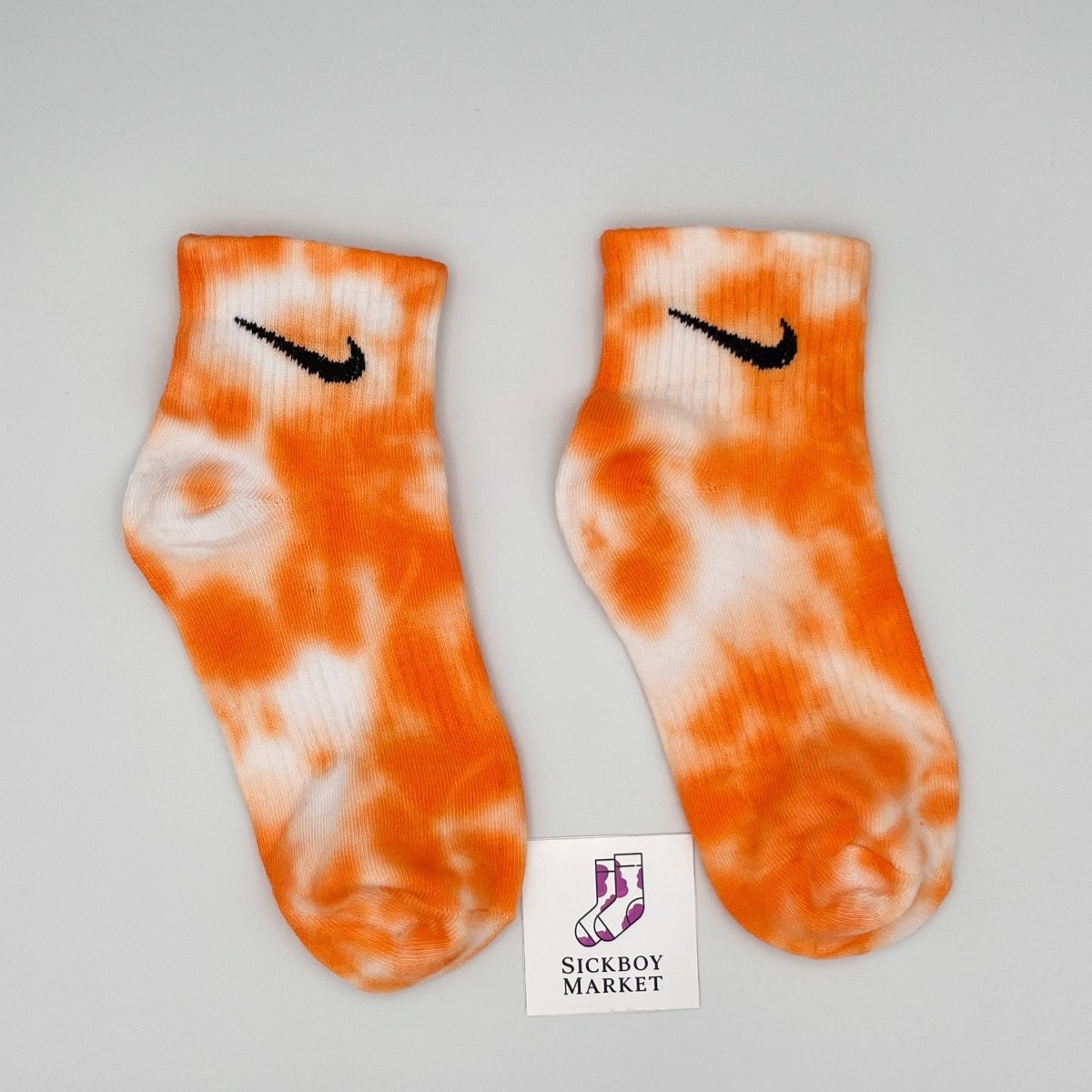 Arancio - Calzini Nike Tie Dye Caviglia - SICKBOY MARKET