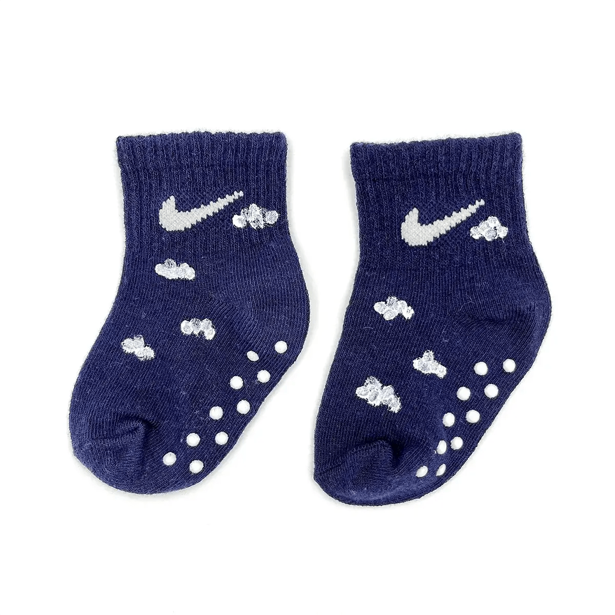 Bimbo Blu - Set 3 Calzini Nike Bebè Dipinti A Mano - SICKBOY MARKET