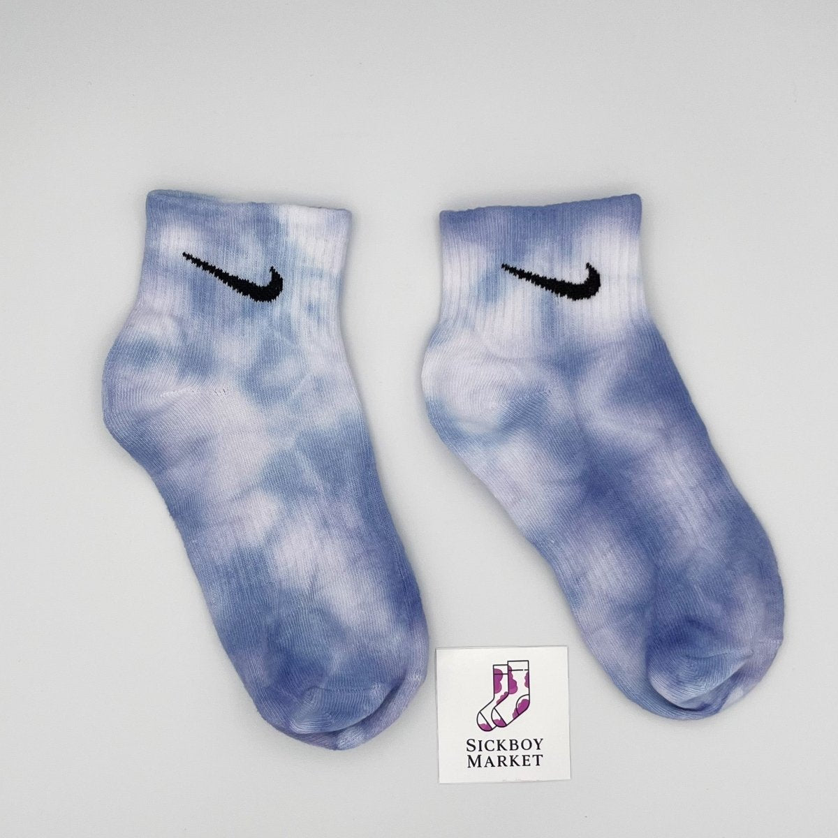 Blu - Calzini Nike Tie Dye Caviglia - SICKBOY MARKET