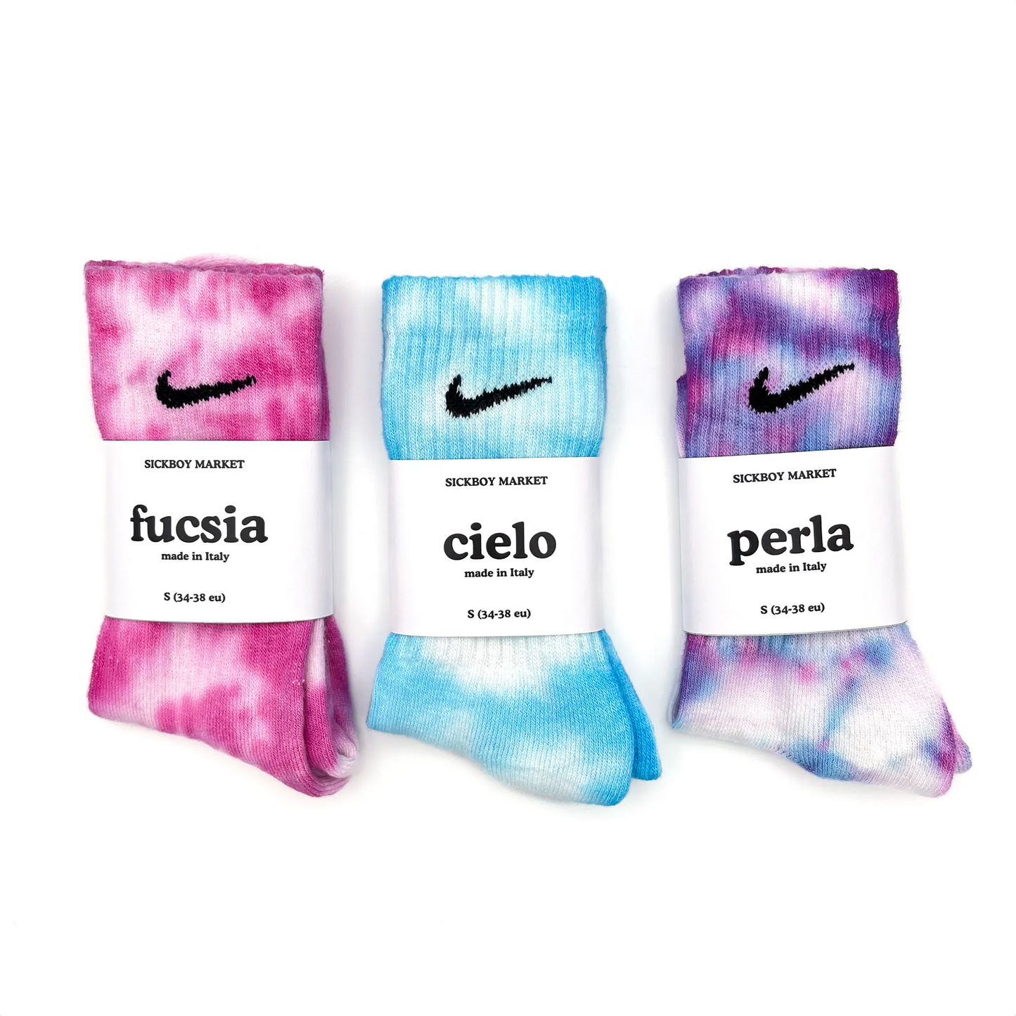 SICKBOY MARKET 'Space Pack' - Nike Tie Dye Socks Made in Italy