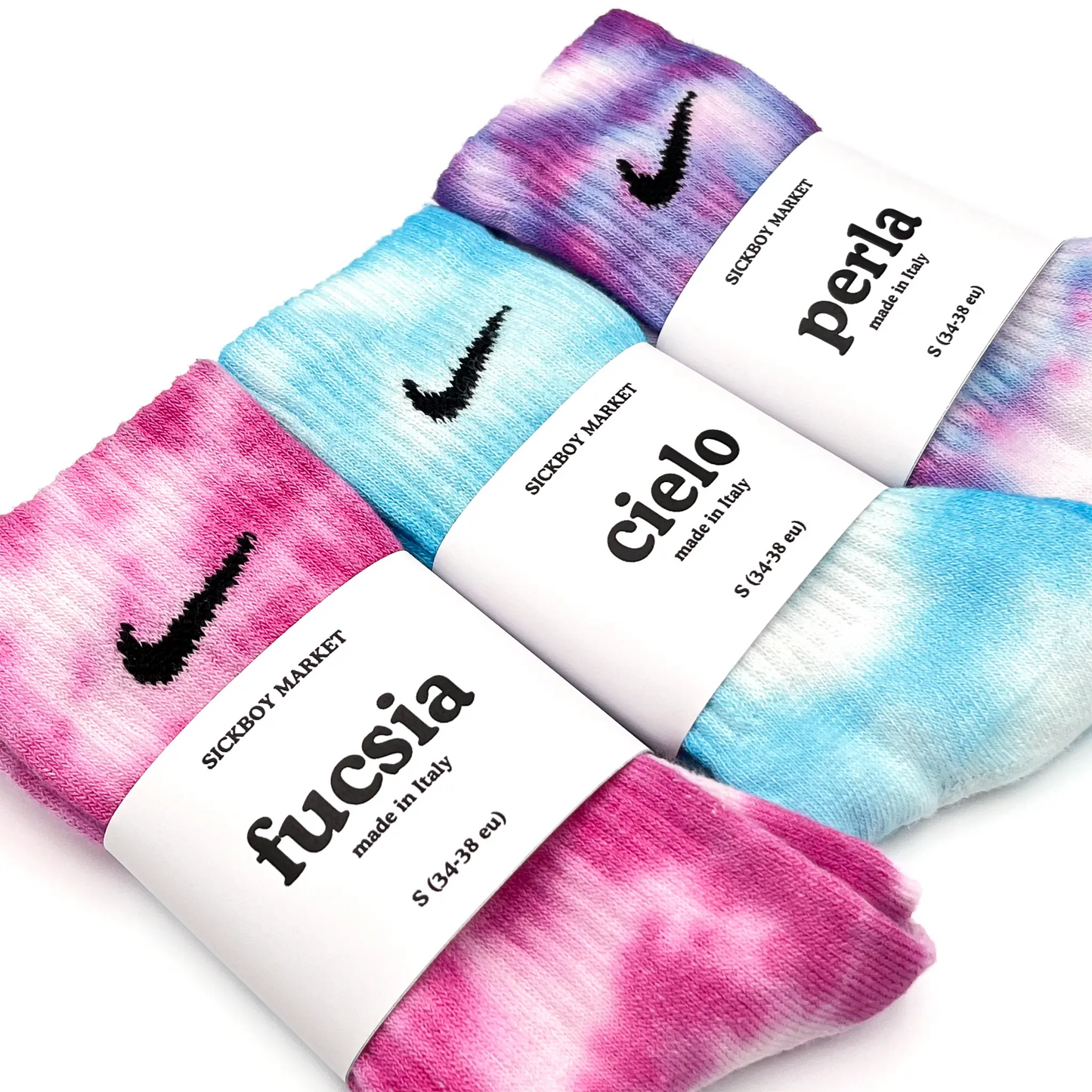 SICKBOY MARKET 'Space Pack' - Nike Tie Dye Socks Made in Italy