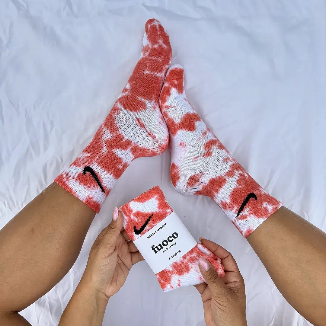 Fuoco - Calzini Nike Tie Dye Polpaccio - SICKBOY MARKET