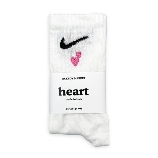 Heart - Calzini Nike Ricamati