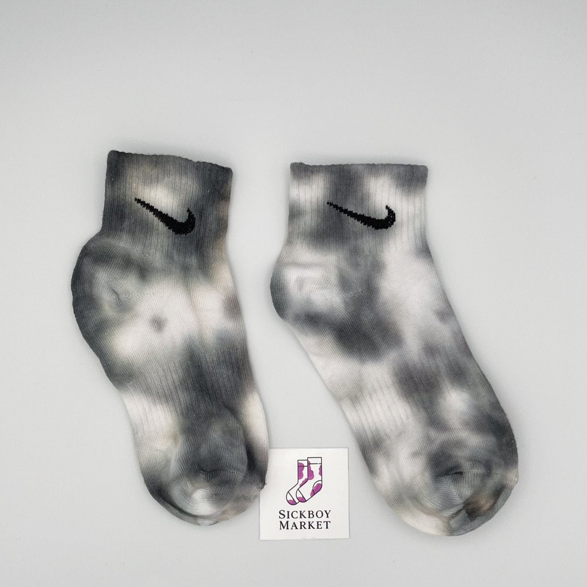 Nero - Calzini Nike Tie Dye Caviglia - SICKBOY MARKET