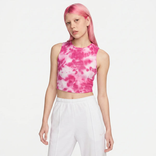 Canotta Aderente Nike Tie Dye - Fucsia