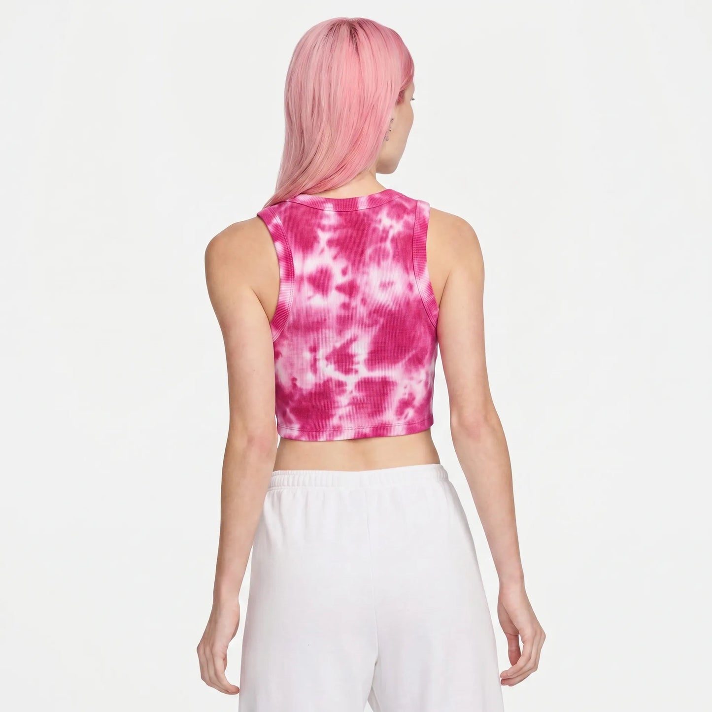 Canotta Aderente Nike Tie Dye - Fucsia