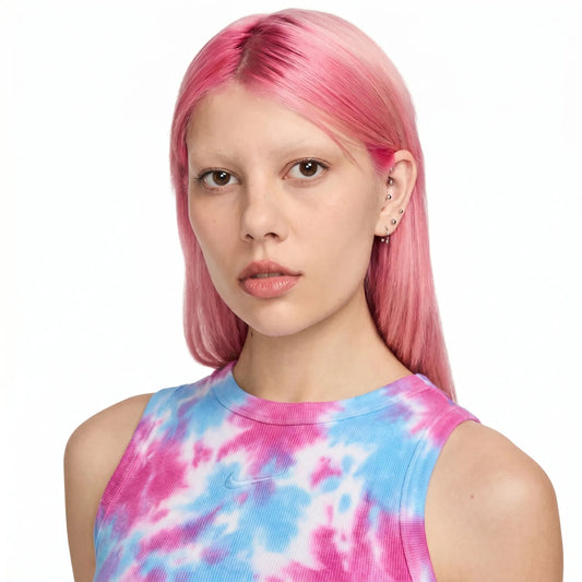Canotta Aderente Nike Tie Dye - Perla