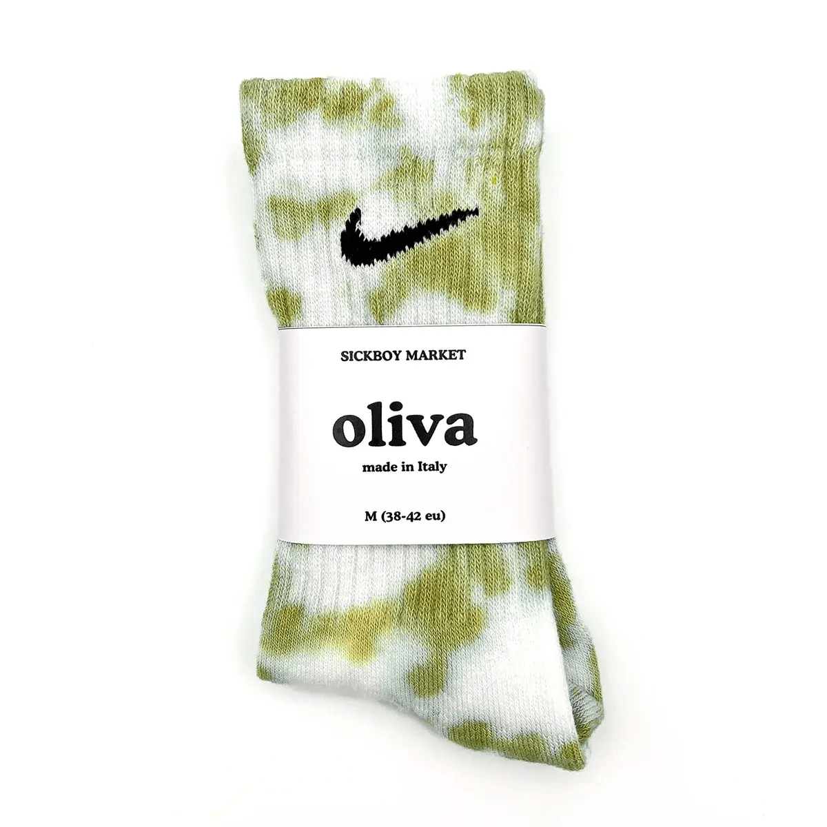 Oliva - Calzini Nike Tie Dye Polpaccio - SICKBOY MARKET