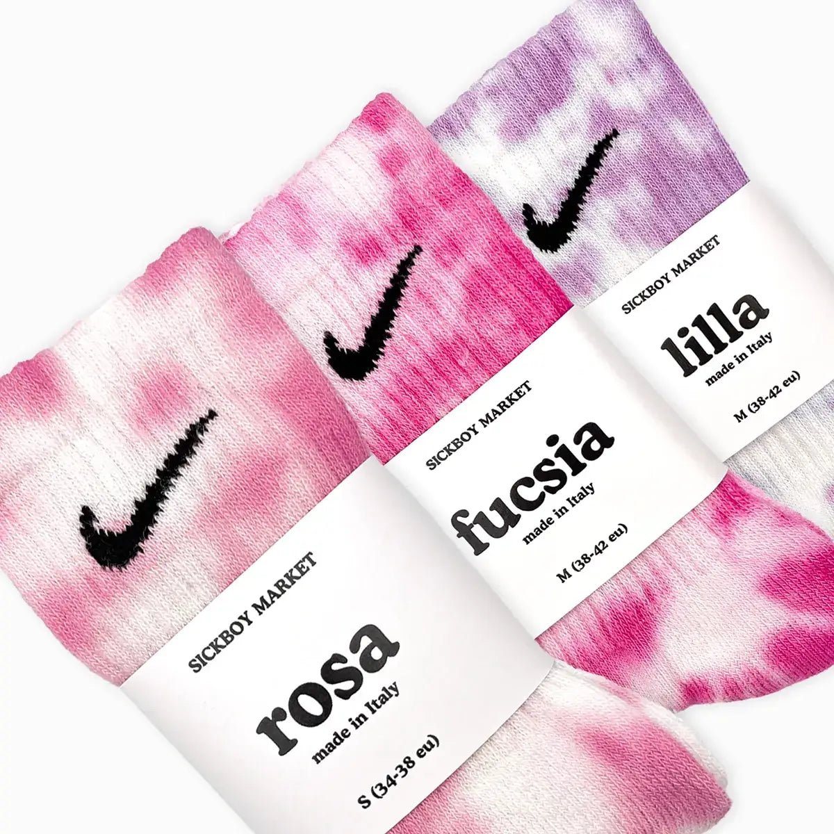 Pink Pack - Set 3 Calzini Nike Tie Dye - SICKBOY MARKET