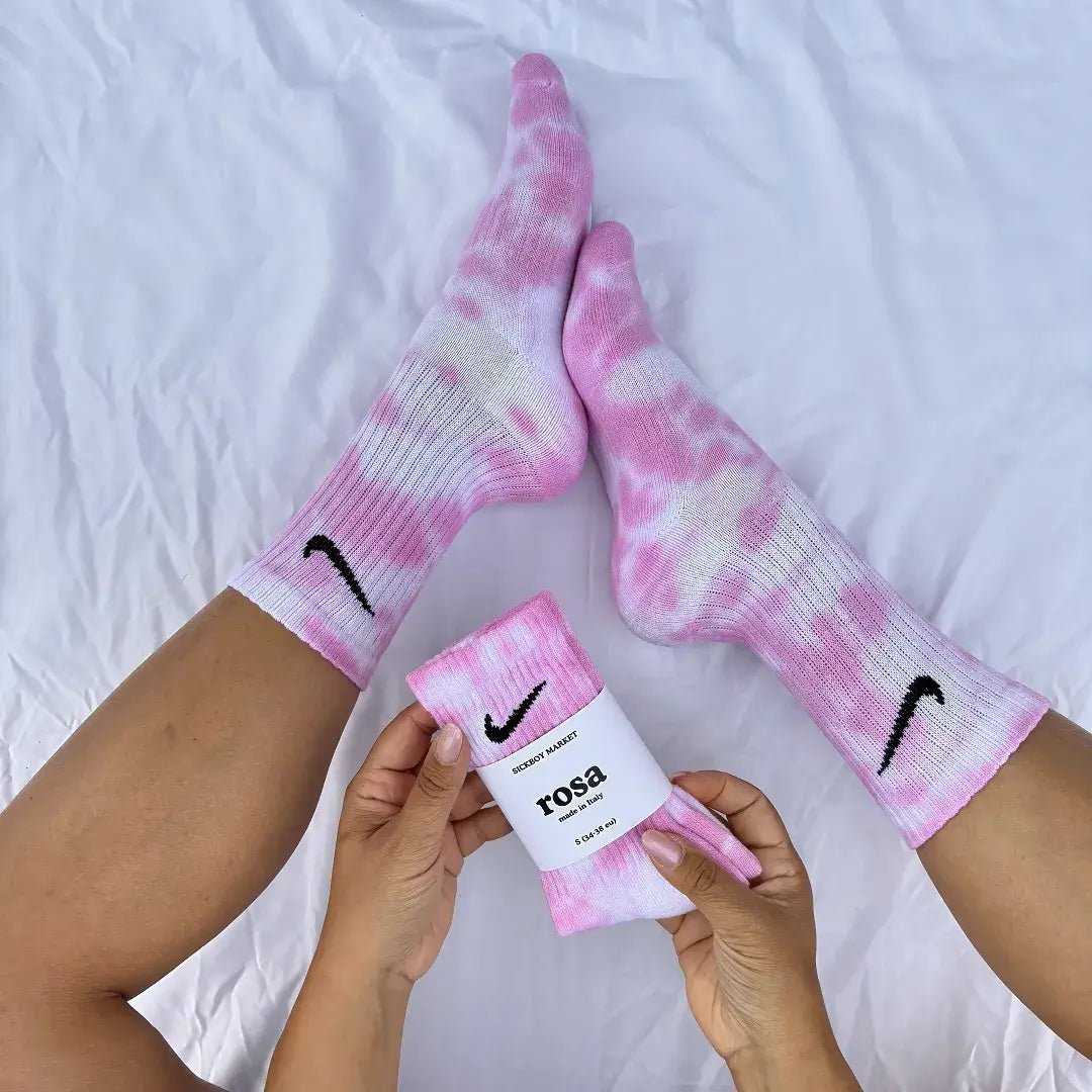 Rosa - Calzini Nike Tie Dye Polpaccio - SICKBOY MARKET