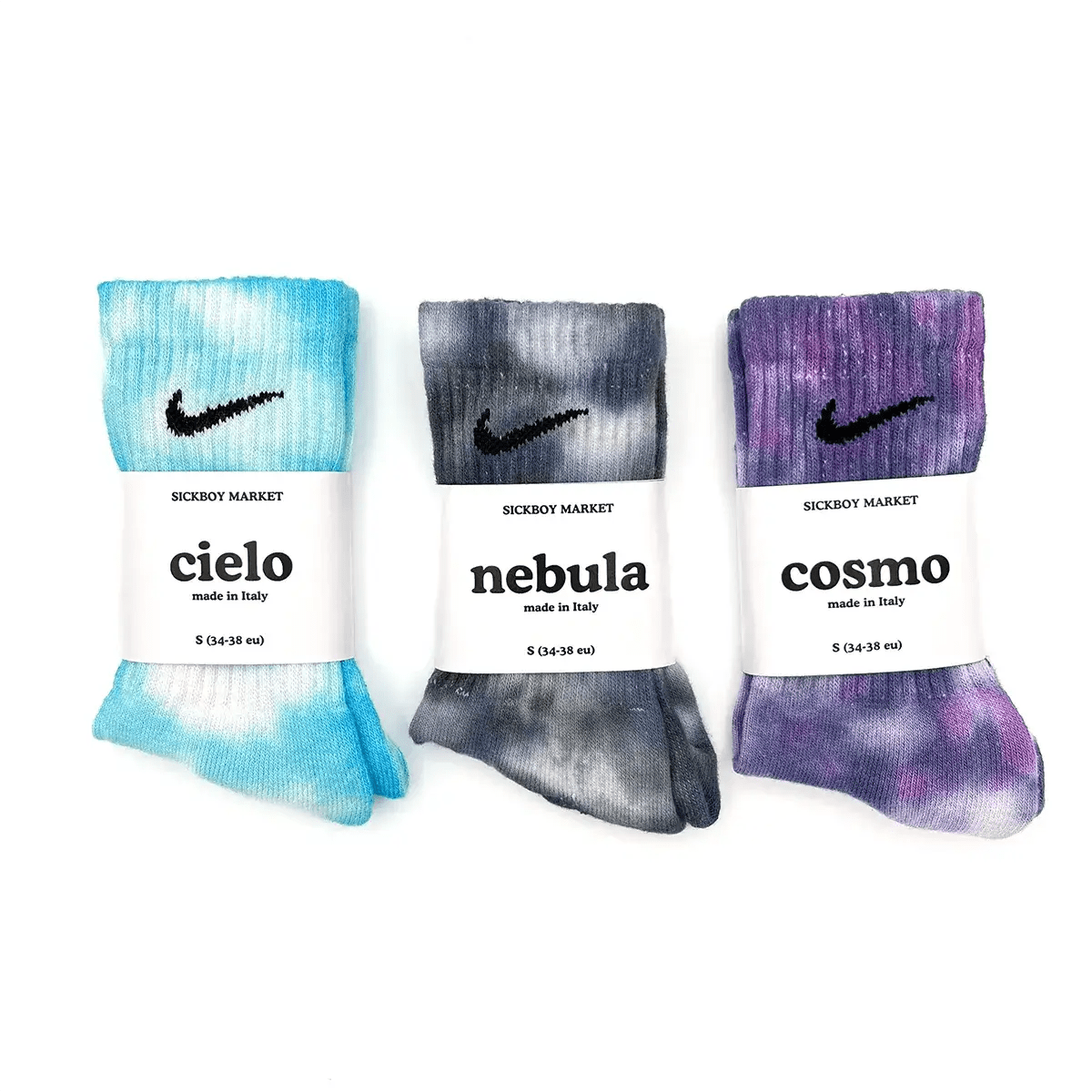 Space Pack - Set 3 Calzini Nike Tie Dye - SICKBOY MARKET
