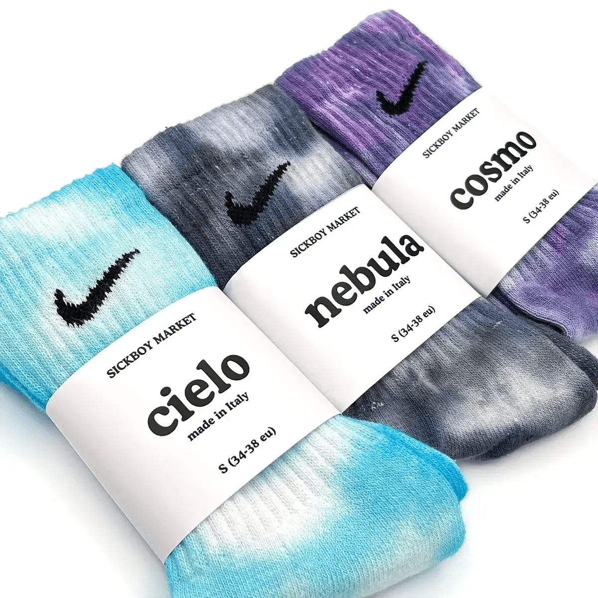 Space Pack - Set 3 Calzini Nike Tie Dye - SICKBOY MARKET