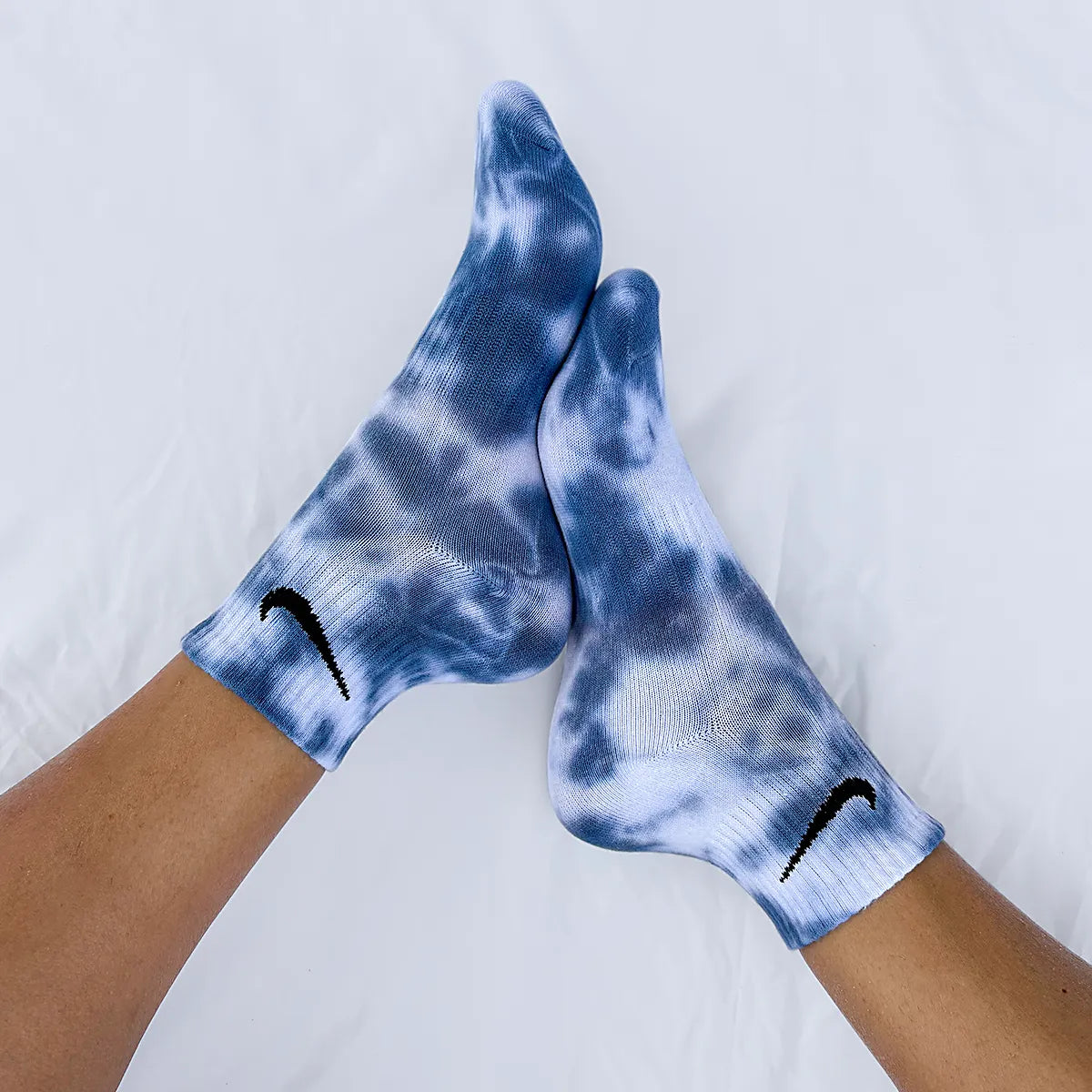 Blu - Calzini Nike Tie Dye Caviglia
