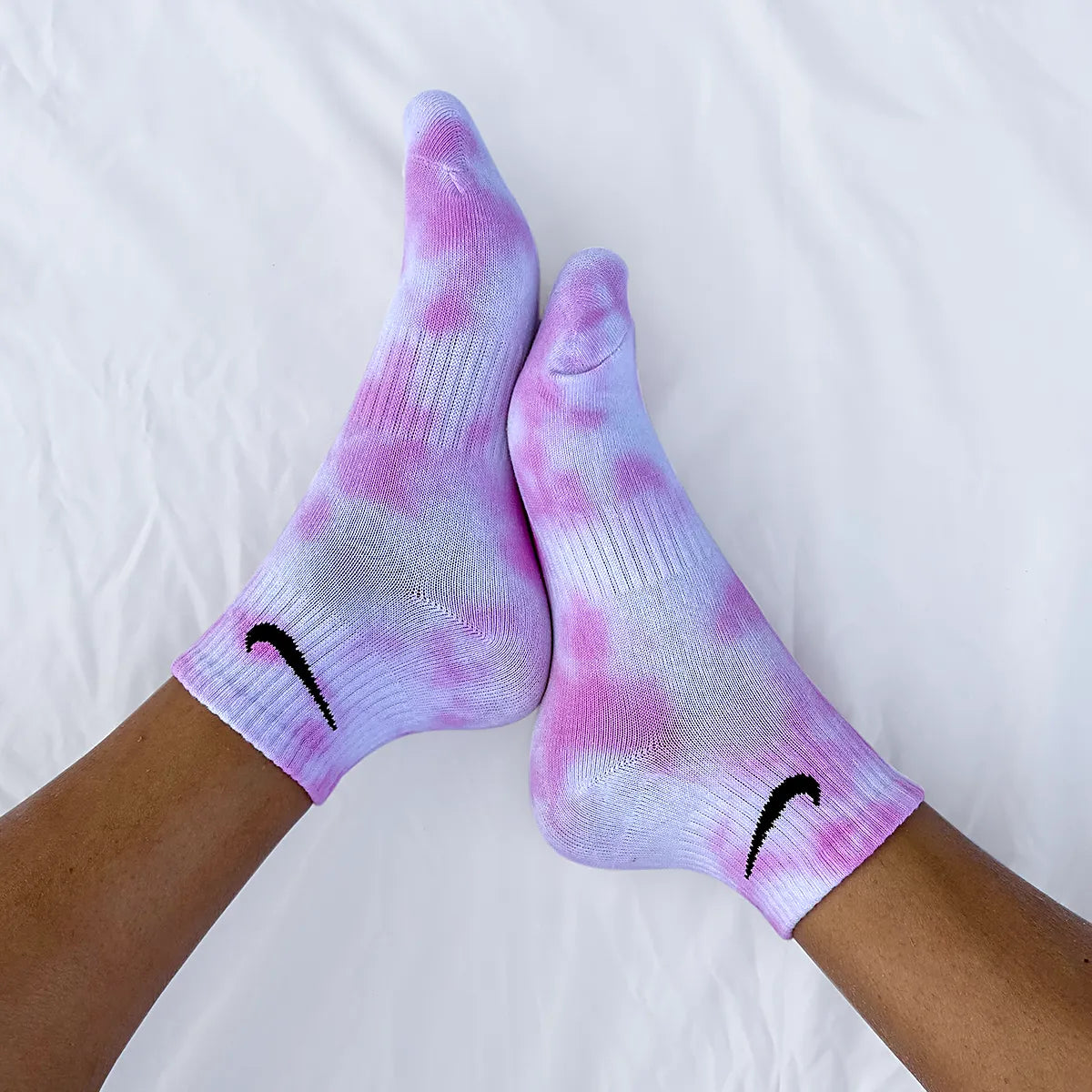 Rosa - Calzini Nike Tie Dye Caviglia