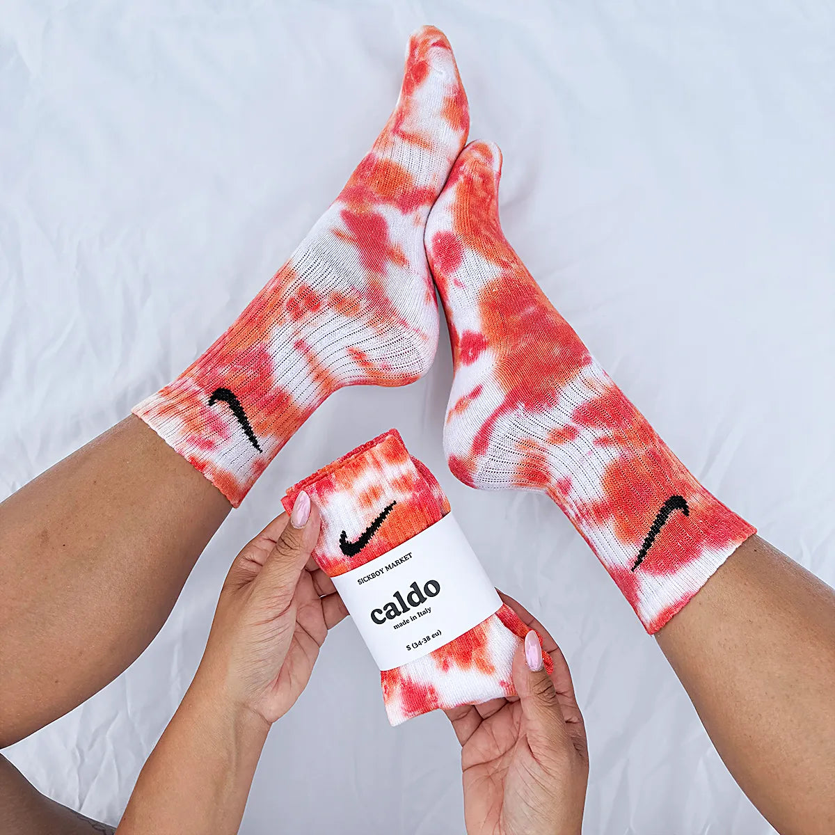 Caldo - Calzini Nike Tie Dye Polpaccio