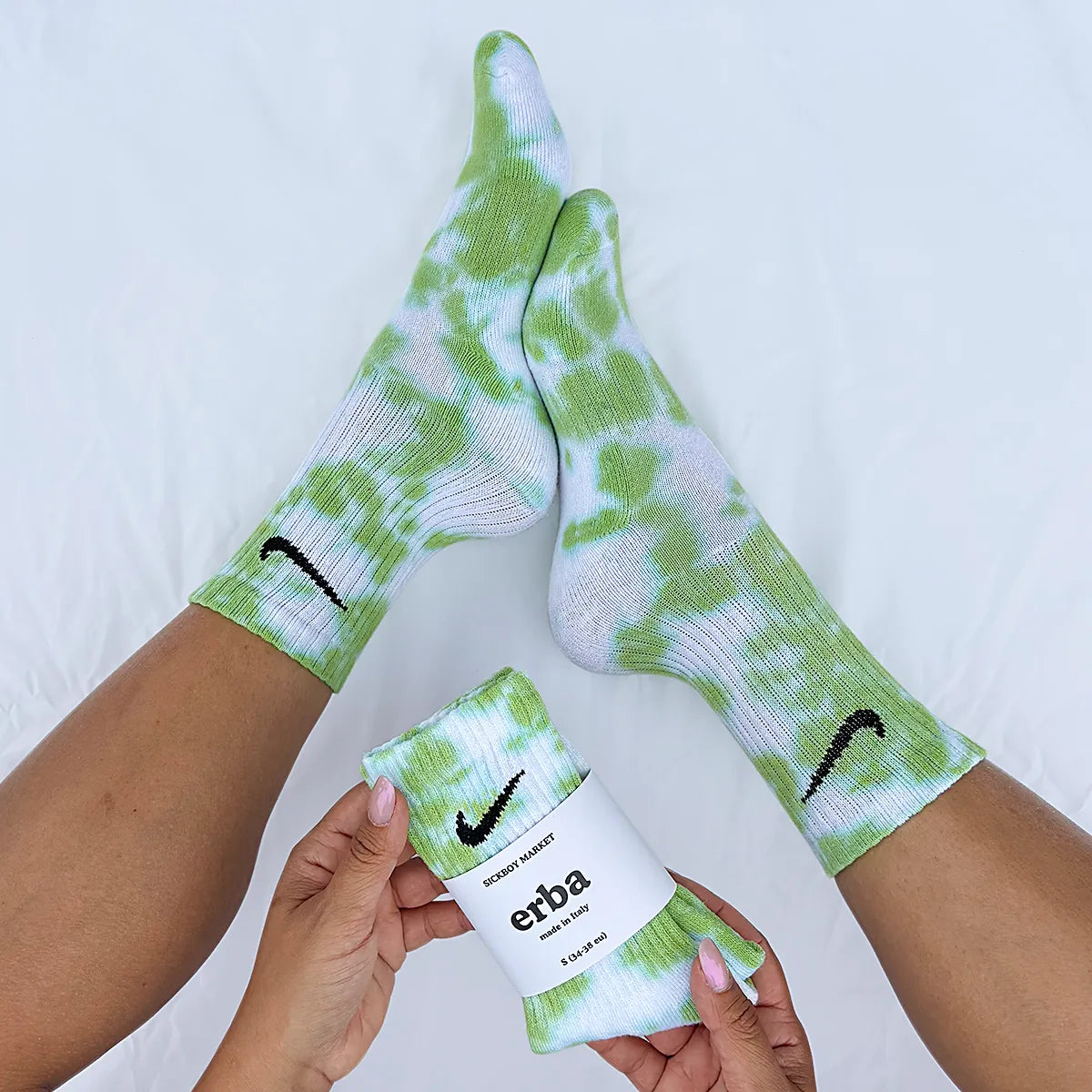 Erba - Calzini Nike Tie Dye Polpaccio