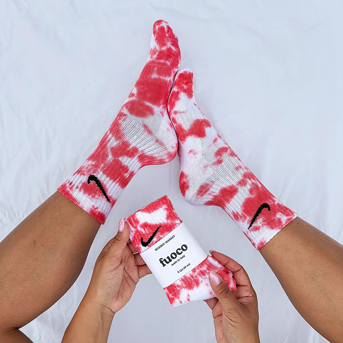 Fuoco - Calzini Nike Tie Dye Polpaccio