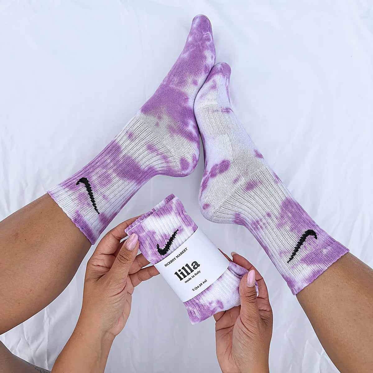 Lilla - Calzini Nike Tie Dye Polpaccio