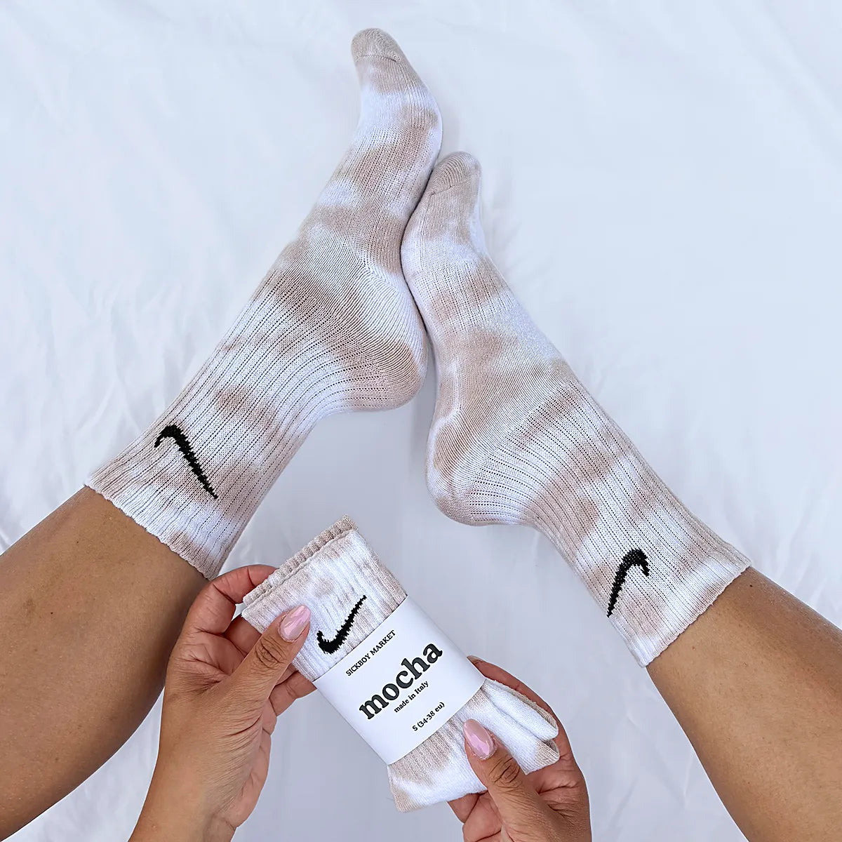 Mocha - Calzini Nike Tie Dye Polpaccio