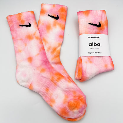 SICKBOY MARKET 'Alba' - Chaussettes Nike Tie Dye fabriquées en Italie