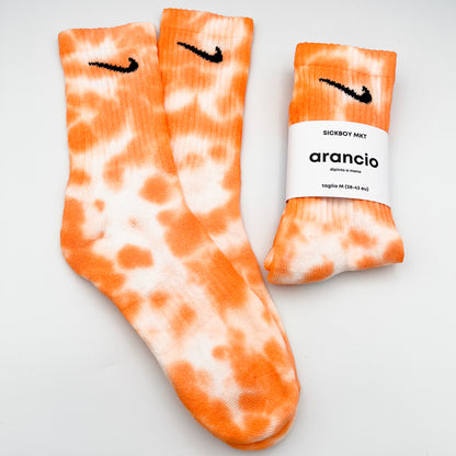 Arancio - Calzini Nike Tie Dye Polpaccio