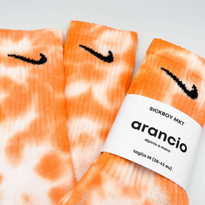 Arancio - Calzini Nike Tie Dye Polpaccio