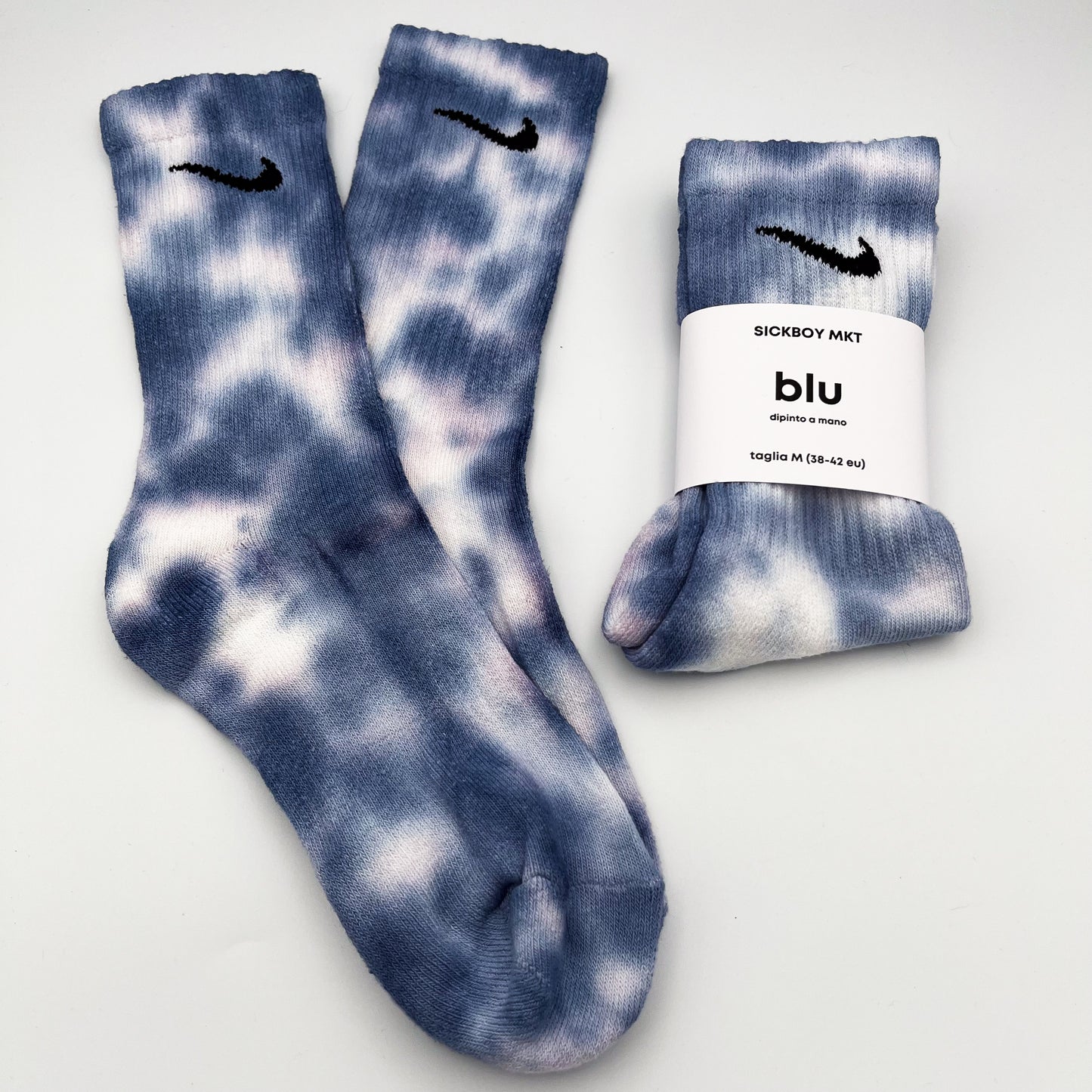 Blu - Calzini Nike Tie Dye Polpaccio