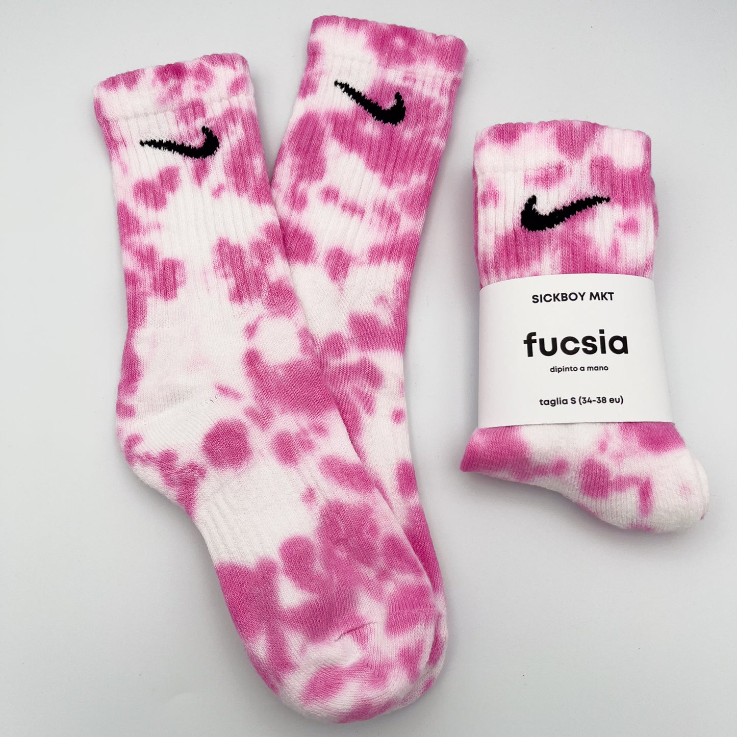 Fucsia - Calzini Nike Tie Dye Polpaccio