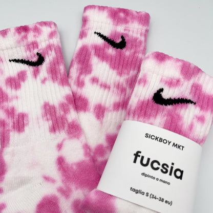 Fucsia - Calzini Nike Tie Dye Polpaccio