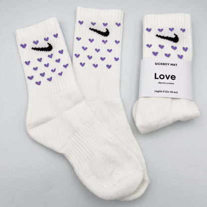 Love - Calzini Nike Dipinti A Mano