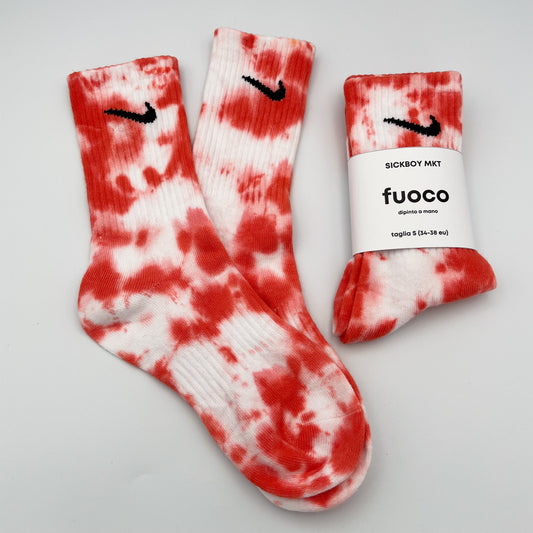 Fuoco - Calzini Nike Tie Dye Polpaccio