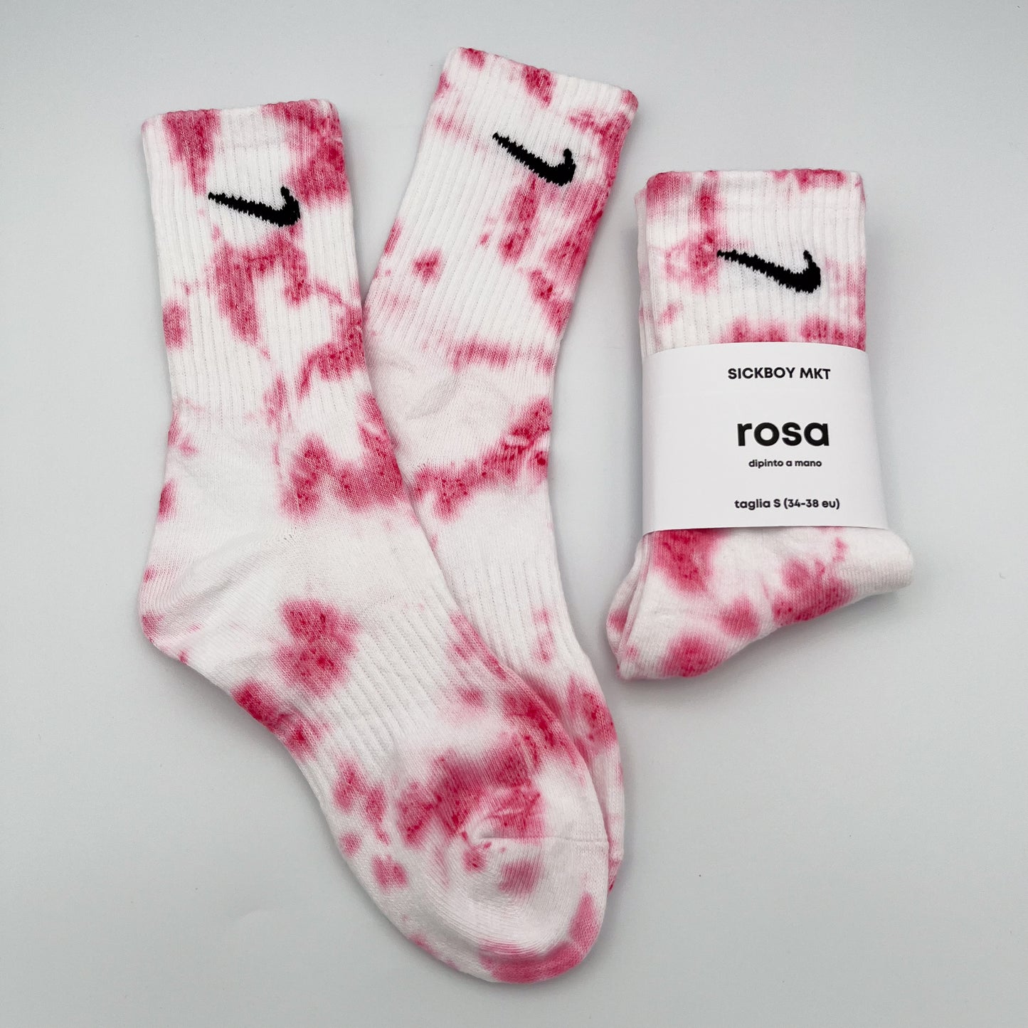 Rosa - Calzini Nike Tie Dye Polpaccio