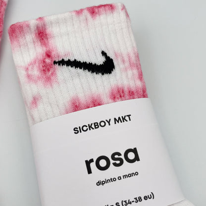 Rosa - Calzini Nike Tie Dye Polpaccio