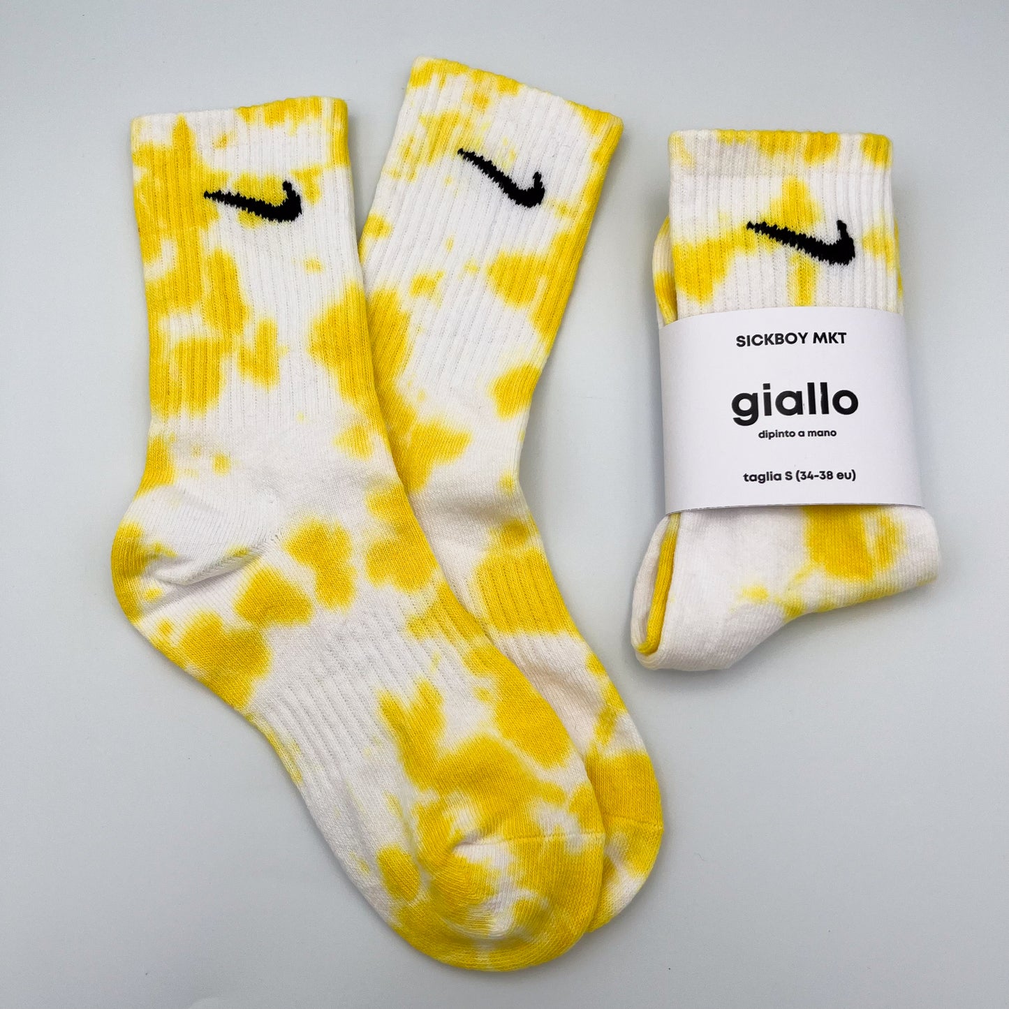 Giallo - Calzini Nike Tie Dye Polpaccio