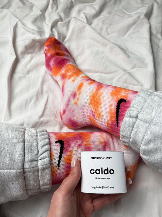Calzini Nike Tie Dye Fatti a Mano 'Caldo'