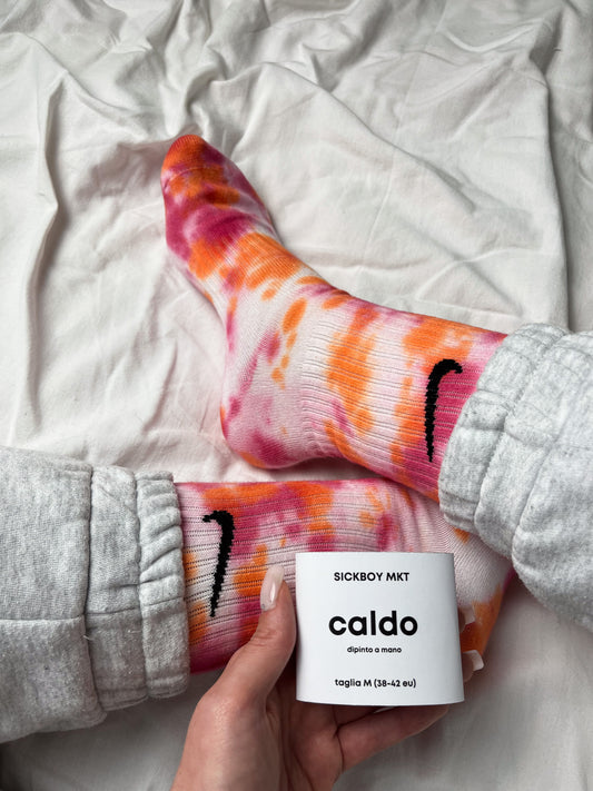 Caldo - Calzini Nike Tie Dye Polpaccio