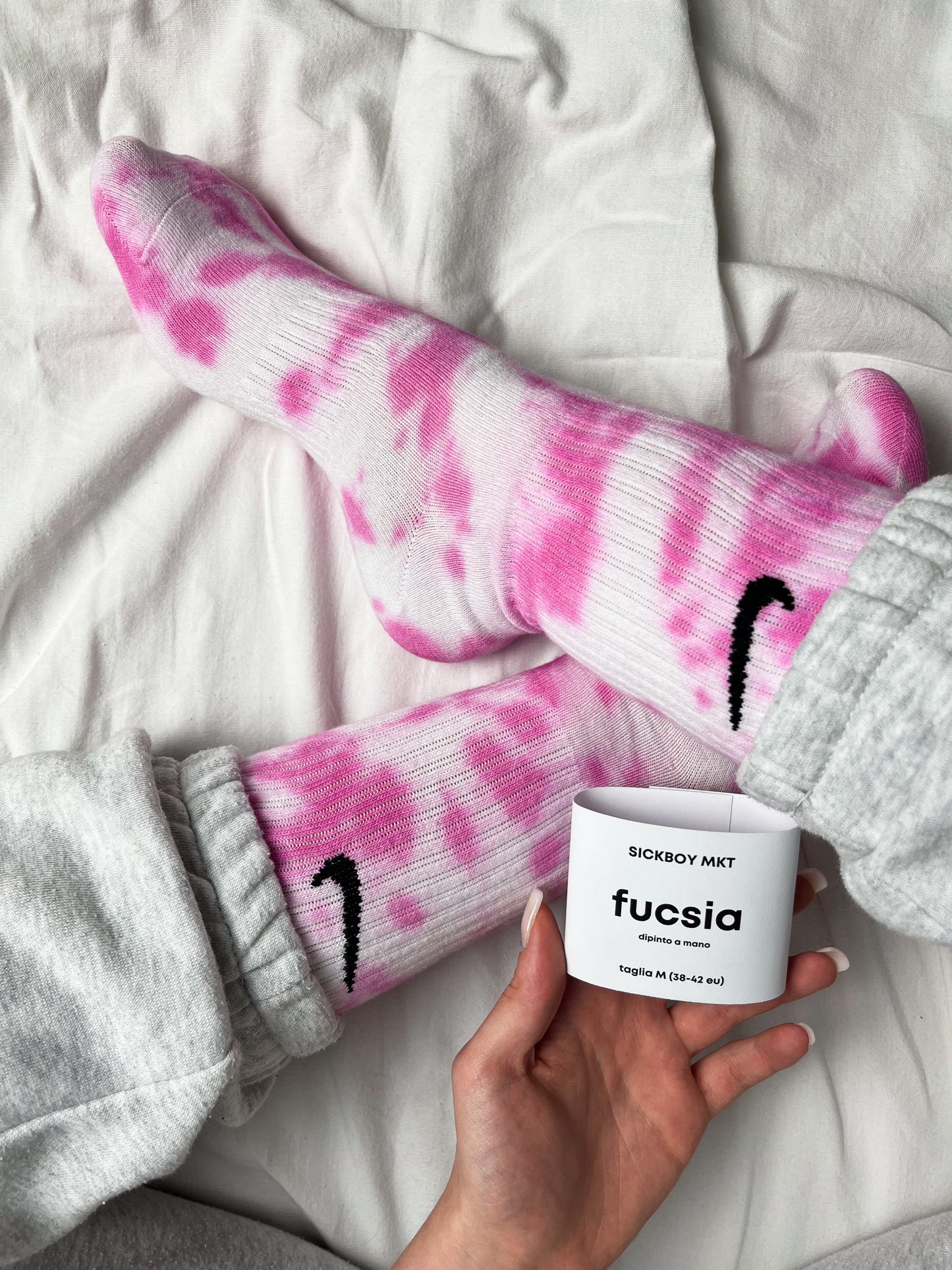 Fucsia - Calzini Nike Tie Dye Polpaccio