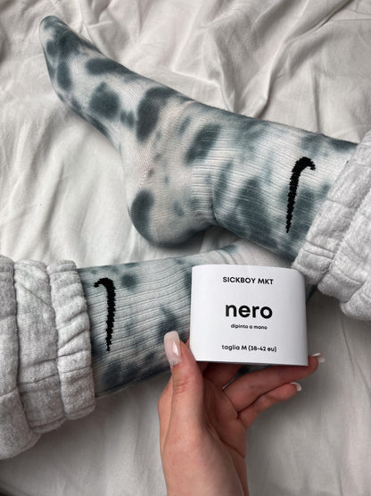 Nero - Calzini Nike Tie Dye Polpaccio