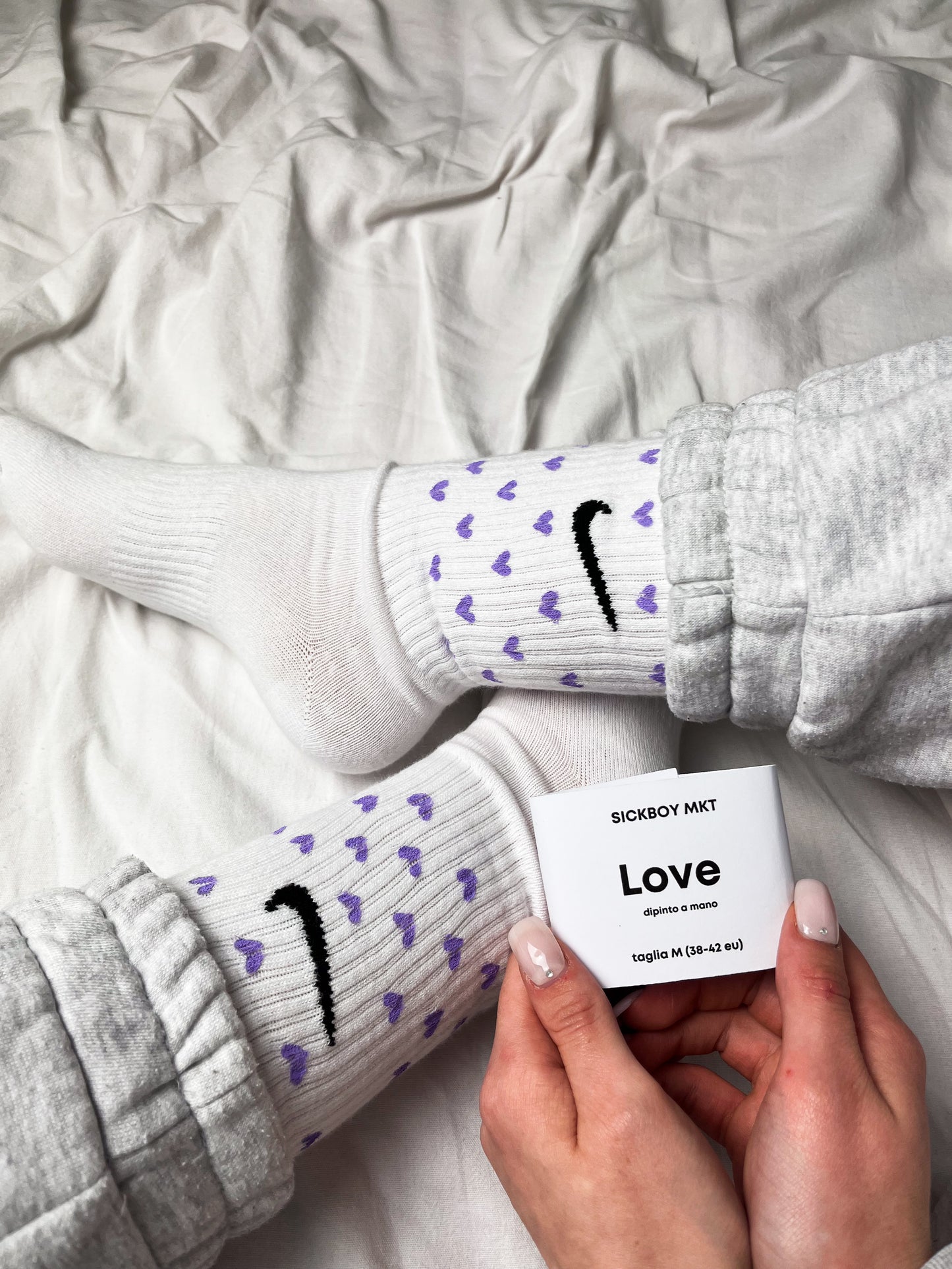 Love - Calzini Nike Dipinti A Mano