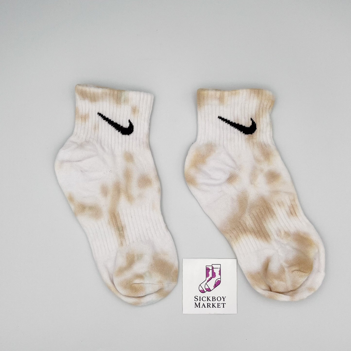 SICKBOY MARKET 'Mocha' - Nike Tie Dye Socks Made in Italy