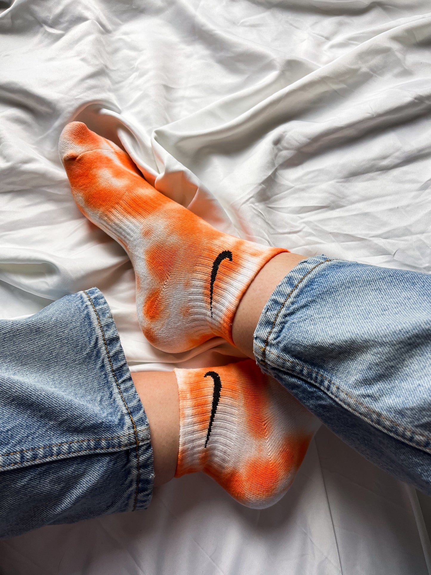 Arancio - Calzini Nike Tie Dye Caviglia