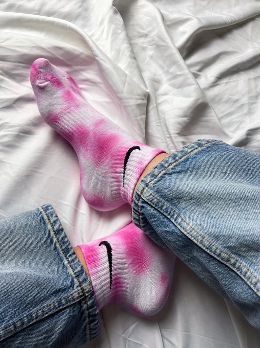 Fucsia - Calzini Nike Tie Dye Caviglia