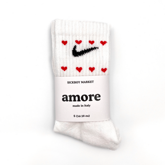 Amore - Calzini Nike Dipinti A Mano