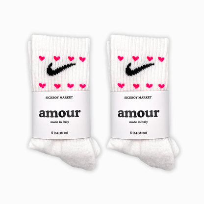 SICKBOY MARKET 'Amore' - Hand-painted Nike socks Made in Italy