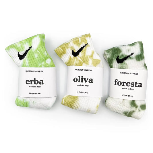 Green Pack - Set 3 Calzini Nike Tie Dye Caviglia