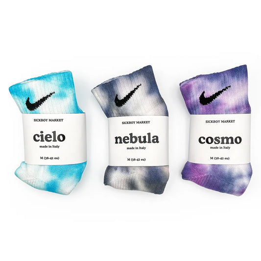 Space Pack - Set 3 Calzini Nike Tie Dye Caviglia